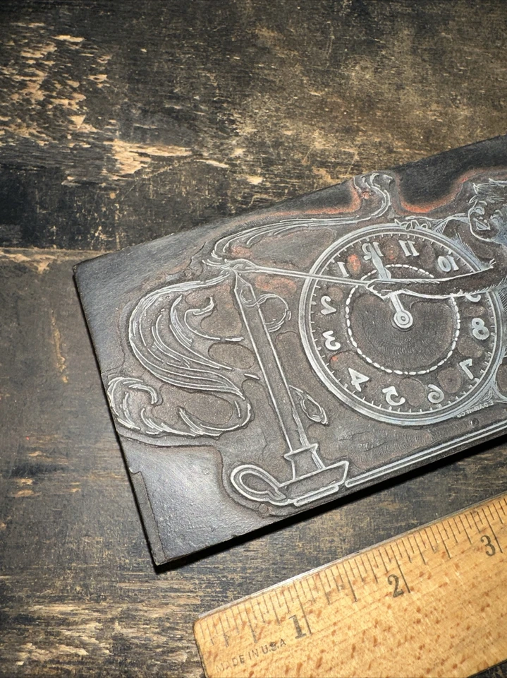 Printing Block “ Happy Kid Lighting a Candle “ Nice Image!! - Image 4 of 4