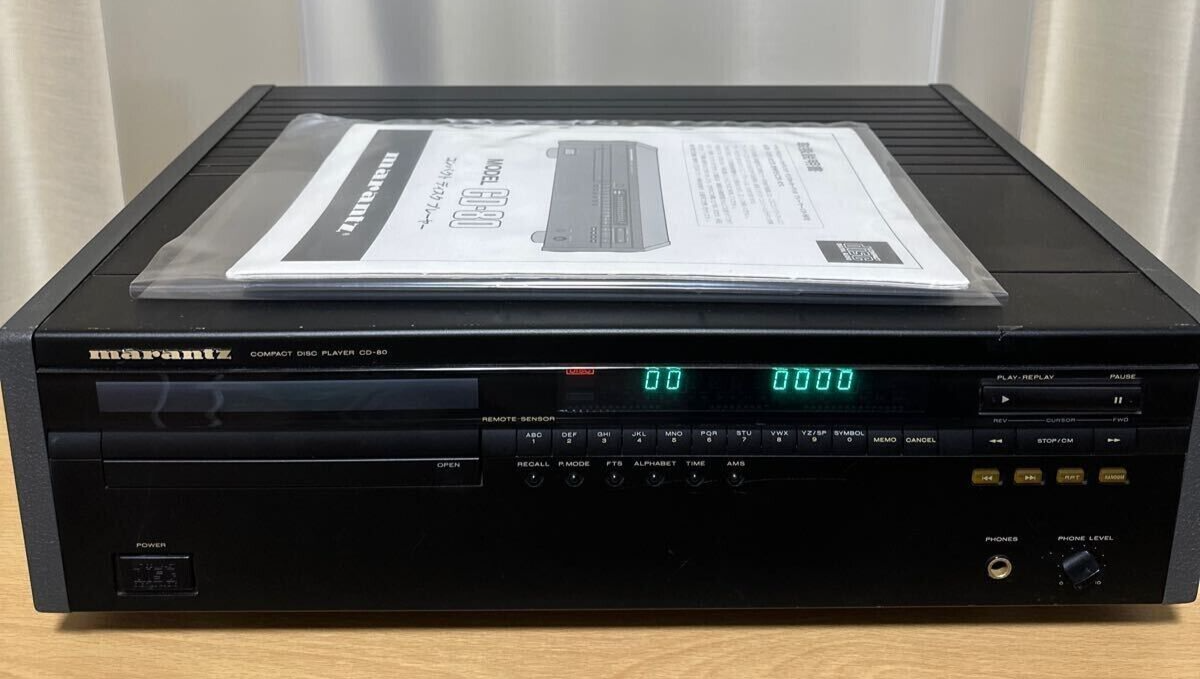 Marantz マランツ CDプレイヤー ブラック CD-80 ベルギー製 希少 Marantz マランツ CDプレイヤー ブラック CD-80 ベルギー製 希少