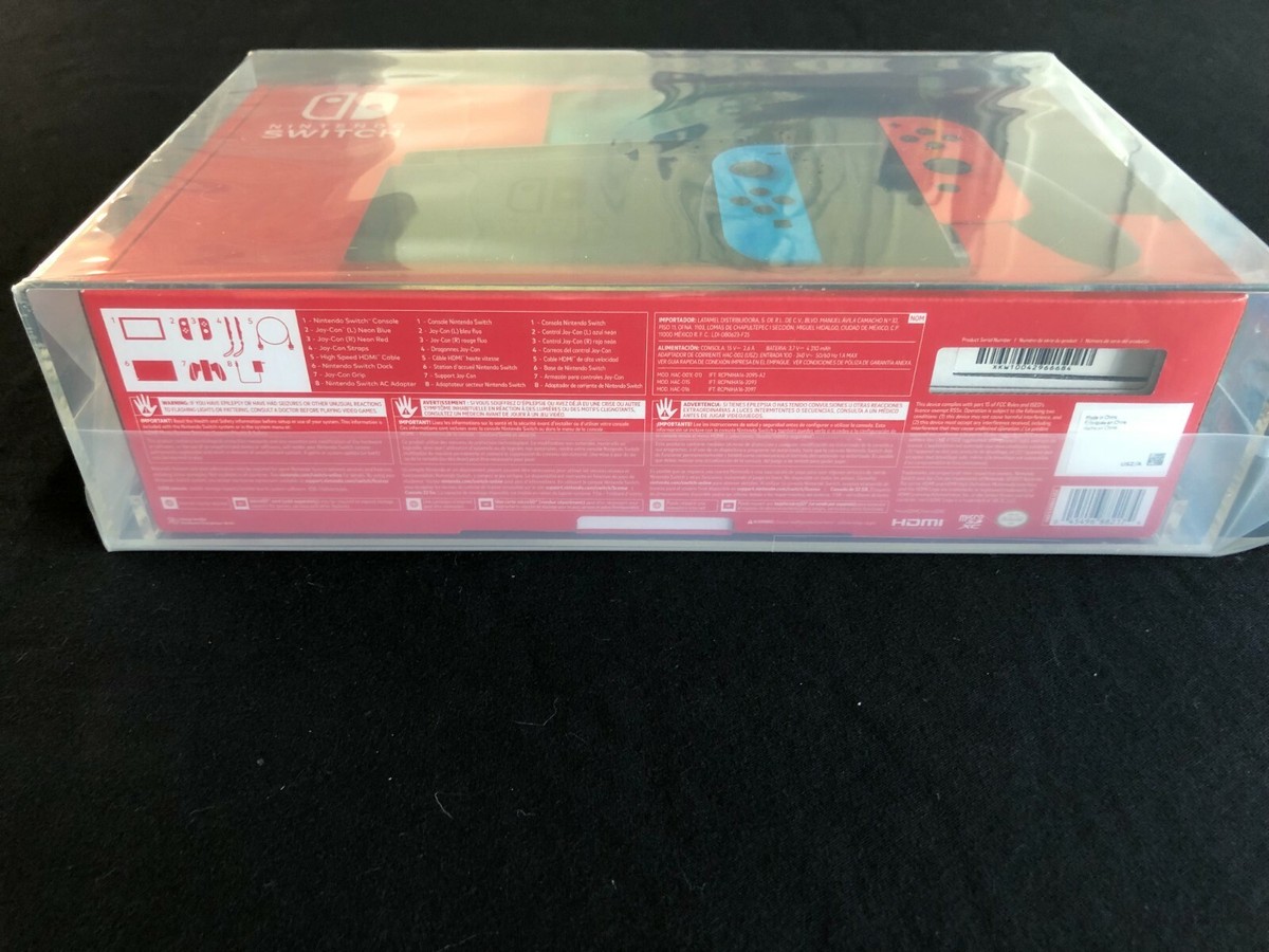 Nintendo Switch Neon Blue and Neon Red Joy-Con Console, New