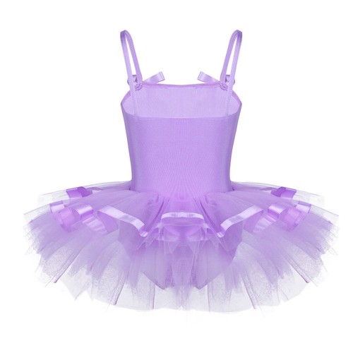 Niñas Malla Ballet Leotardo Vestido Tutús Falda Gimnasia Body Baile Disfraz - Imagen 58 de 64