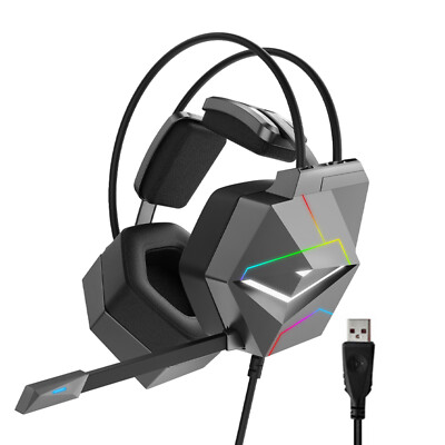 TAIOU USB Wired Gaming Headset Virtual Surround Sound E-Sports