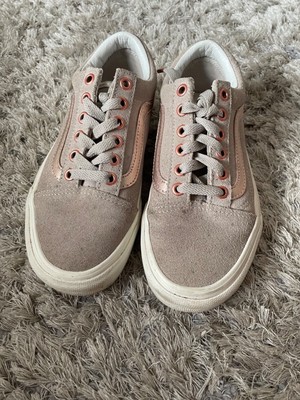 grey vans rose gold