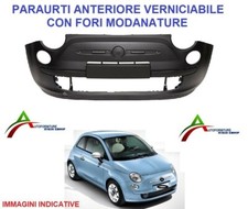 PARAURTI ANTERIORE VERN C/FORI MODAN PER FIAT 500 07>15 2007>2015 (CINQUECENTO)