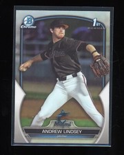 ANDREW LINDSEY Refractor 1st Bowman Chrome 2023 Bowman Draft BDC-18 Marlins