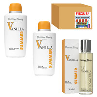 Bettina Barty Summer Vanilla Body Lotion + Duschgel, Je 500Ml + Edt 50Ml
