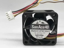 Sanyo 9GA0412P6F004 4020 DC12V 0.08A 4CM 4-Pin Dual Ball Bearing PWM Cooling Fan