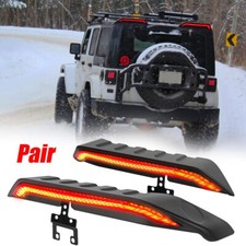 Rear Roof Spoiler Wing W Tail Brake Reverse Light For Jeep Wrangler Jk 07-2018