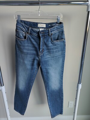 MAX MARA WEEKEND JEANS W21 CROPPED CIGARETTE US 8