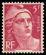 FRANCE 542A - Marianne "1947 Rose Pink" (pa41698)