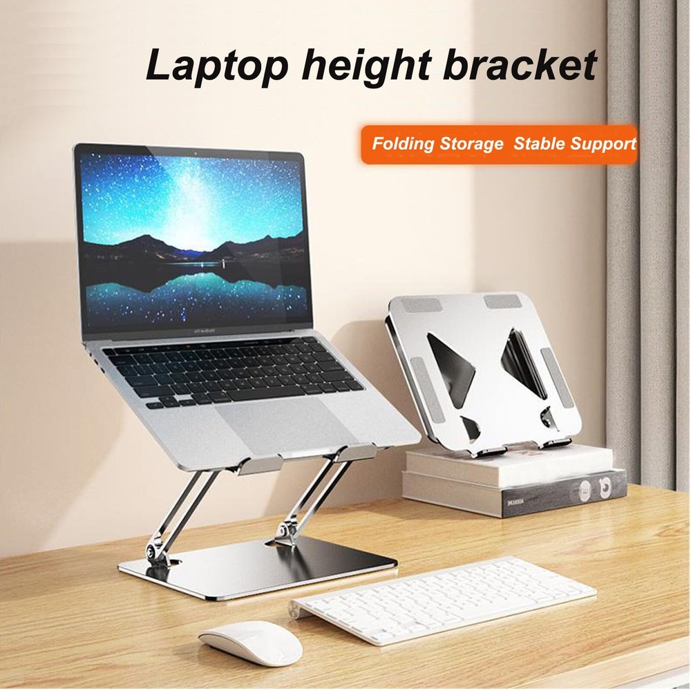 Adjustable Foldable Laptop Stand with Cooling Holes for Multi-Angle Use