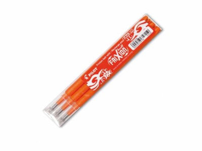 3 Ersatzminen für Pilot FriXion Ball / Clicker Tintenroller M 0,7 orange