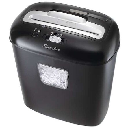 Swingline Gbc 1757393F Paper Shredder, Cross-Cut, 5 Gal., Blk/Slv, Duty: 4/40-image