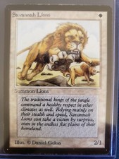Magic the Gathering Beta Savannah Lions LP 93 SO