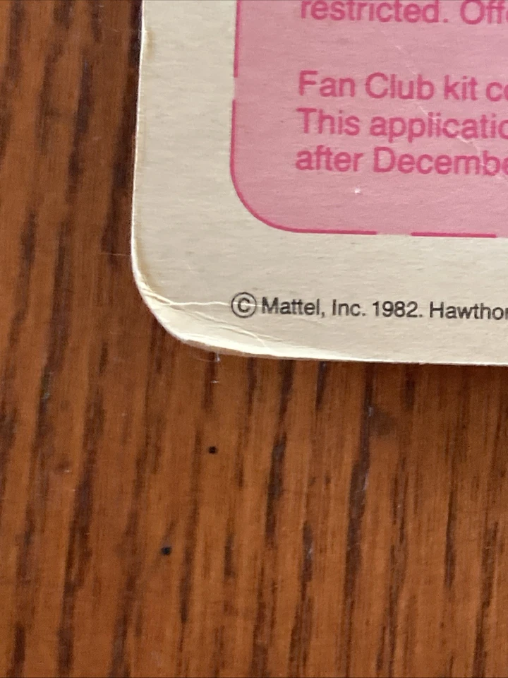 芭比时尚经典校园甜心套装密封,5702 1982 年 — 第 3/4 张图片