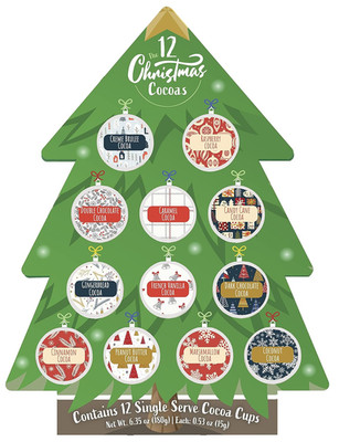 Christmas Cocoa Gift 12 Single Serve Pods Compatible with Keurig K-Cup Hot Choco