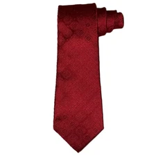 Carlo Franco Red Medallion Seven-Fold Italian Silk Necktie 7-Fold NWT ($235 New)