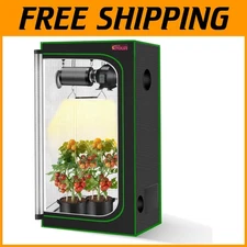 Lightweight 32" Grow Tent with Storage Bag & Observation Window for Efficiency