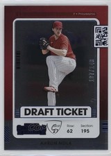 2021 Panini Contenders Draft Ticket Blue 107/149 Aaron Nola #93 0q3