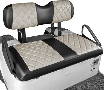 NOKINS Golf Cart Diamond Seat Covers Kit, Fit for EZGO TXT 1994-2013/EZGO RXV OE