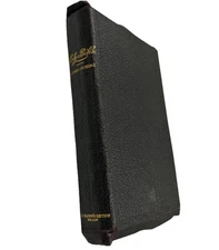 Holy Bible Teacher's Edition 1900 Nelson Black Leather Concordance W/ Maps/ Dict