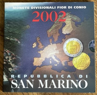 (136) San Marino Münzen Euro KMS 2002 / tolle Sammlerstücke !!!