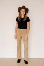 Ralph Lauren Black Label vintage tan 100 hair sheep leather suede pants 2 Retro