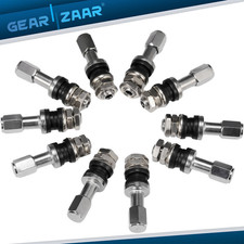 Stainless Steel 10pcs Set Wheel Tire Valve Stems Hight Pressure Bolt In W Caps