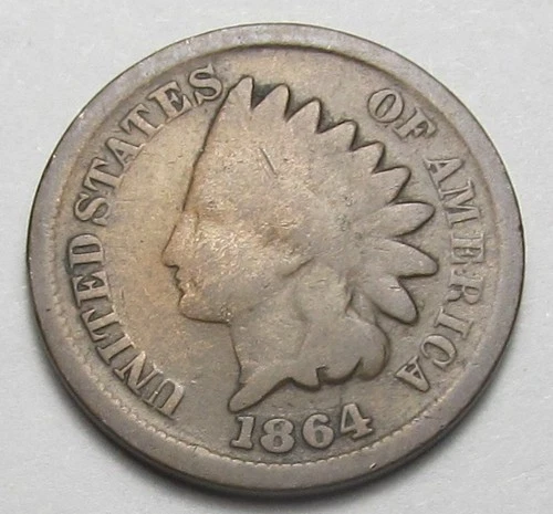 1864 BR INDIAN HEAD CENT VERY NICE COIN!!!!(A4)