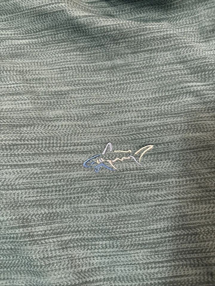 Pullover Greg Norman 1/4 cremallera para hombre grande verde golf  Foto 2 de 4