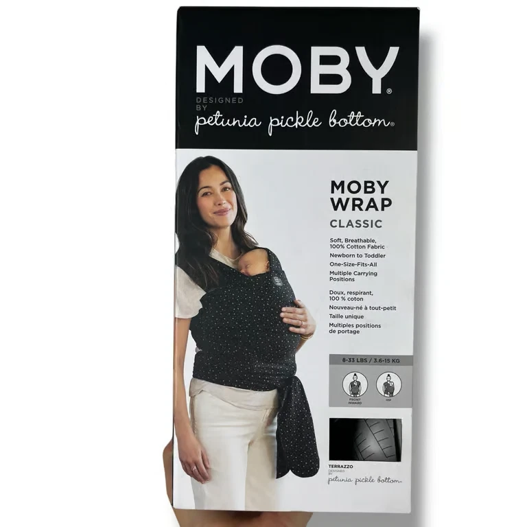 Moby Wrap Classic Petunia Pickle Bottom Terrazzo 8-33 Lbs Soft Breathable Cotton
Opens in a new wind