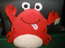 NEW Fun Stuff Red Crab 11" Squishy Plush with Tags T93 