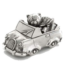 Royal Selangor Teddy Bears Picnic Collection Pewter Boy Car Tooth Box Gift