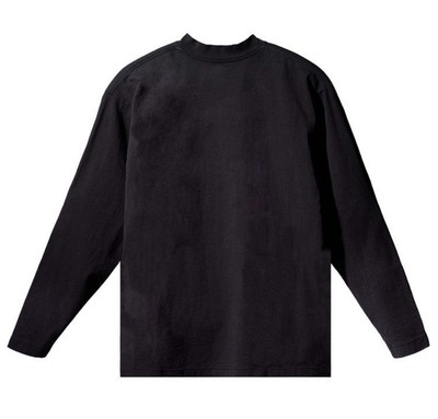 Yeezy Gap Engineered By Balenciaga Logo Long Sleeve Tee Black