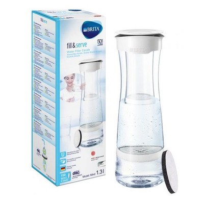 Brita fill & serve Karaffe mit Flter 0,8L/1,3L Wasserflasche Getränkekaraffe