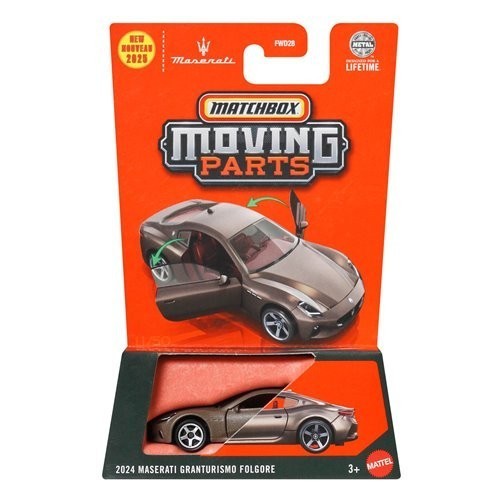 Matchbox Moving Parts 2024 Maserati Granturismo Folgore 1:64 Die-cast 3"