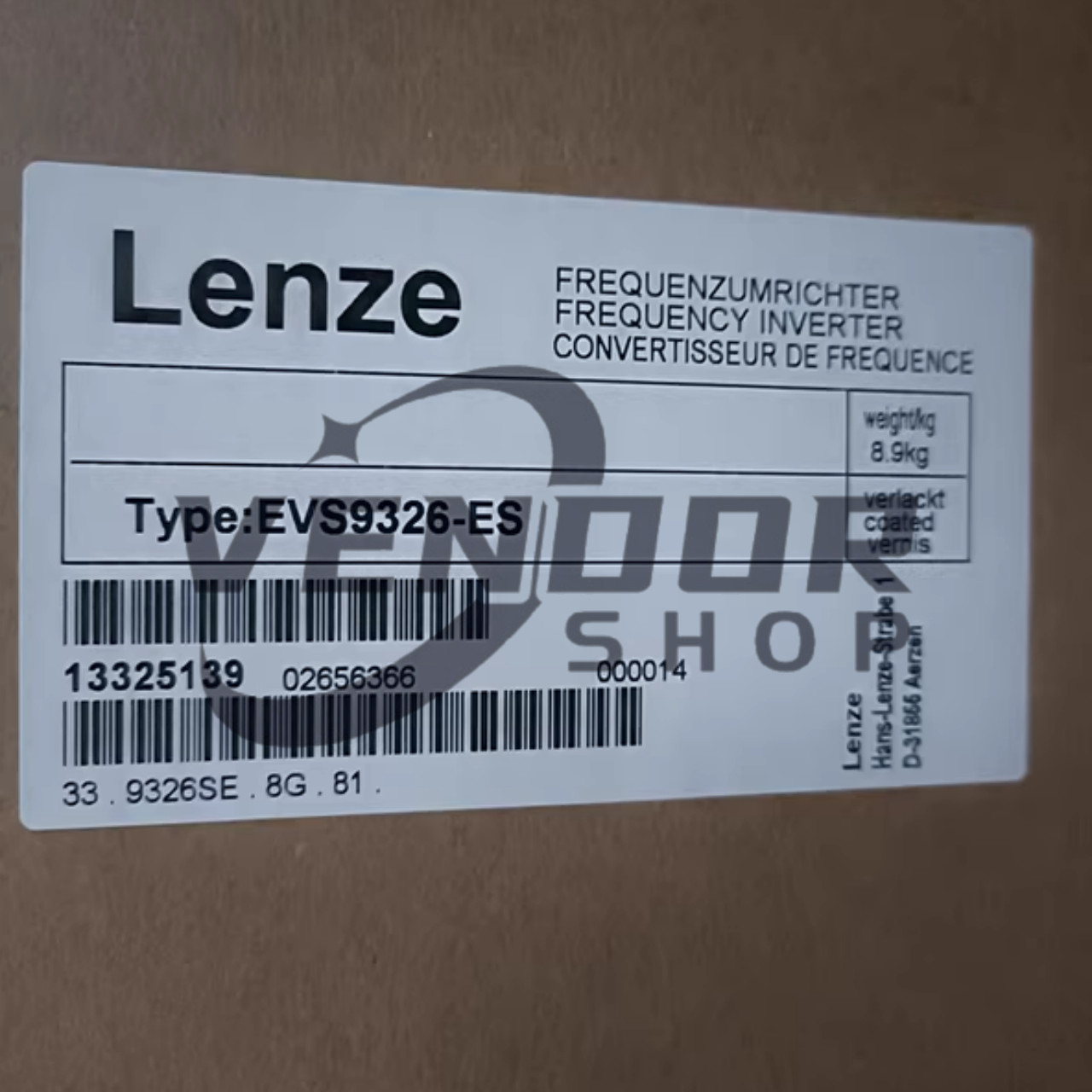 EVS9326-ES NEW LENZE EVS9326ES SERVO INVERTER