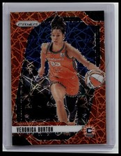 2024 Panini Prizm WNBA #35 Veronica Burton Orange Velocity Prizms #4524