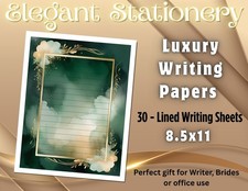 Elegant Stationery  Luxury Writing Papers  -30 sheets  Writing Paper 002