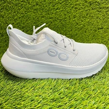 Oofos Oomy Stride Mens Size 9 Glacier Gray White Running Walking Shoes Sneakers