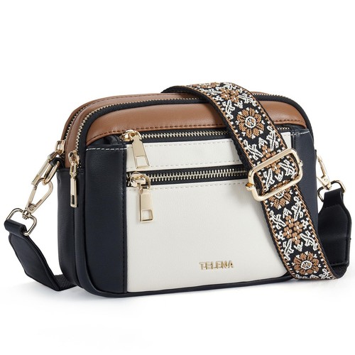 Crossbody Purse for Women Small Crossbody Bags Trendy Vegan Leather with Adju...