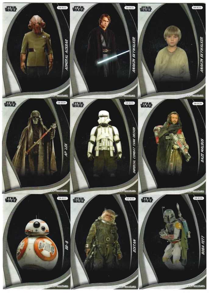 COMPLETE 59 CARD SET 2025 Star Wars CardFun Power of the Force - Image 3 of 4