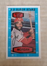 1975 Kellogg's 3-D Super Stars # 27 Joe Morgan Reds Low Grade Xograph