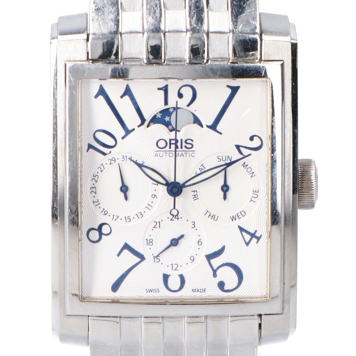 ORIS 7658 Rectangular Complication Moon Phase Aut… - image 2