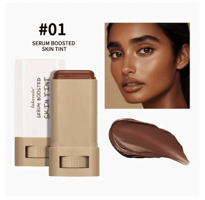 Serum Boosted Skin Tint Foundation Stick Vegan Full Coverage Face Make-up Tools