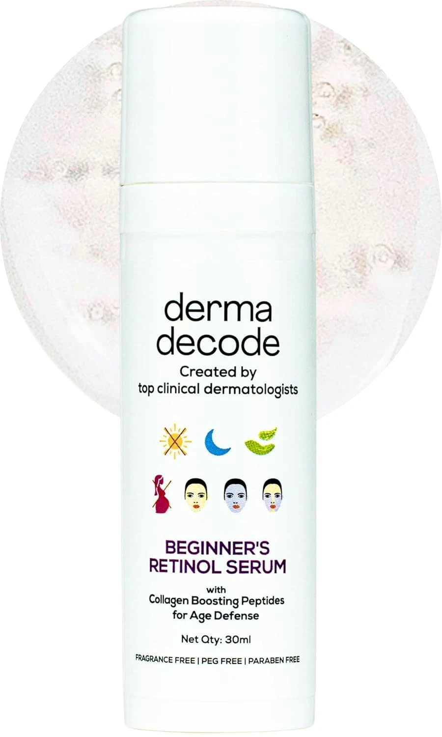 Derma Decode Beginners Retinol Face Serum For All Skin Types 30ml