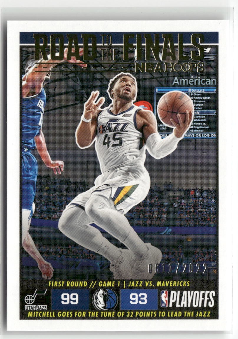 2022-23 Hoops #1 Donovan Mitchell Road to Finals / NBA Champ #/2022 ☘️119