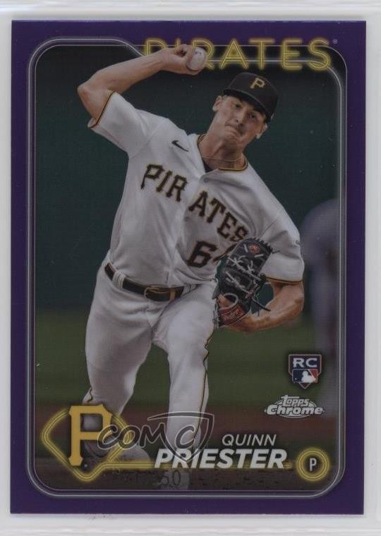 2024 Topps Chrome Purple Refractor /250 Quinn Priester #55 Rookie RC 1k9t