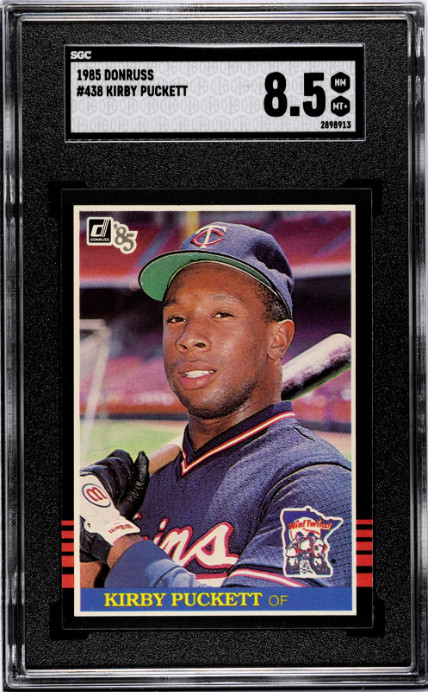 1985 Donruss #438 Kirby Puckett RC SGC 8.5