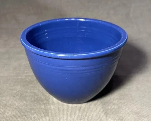 Vintage Fiesta Ware # 4 Cobalt Mixing / Nesting Bowl Homer Laughlin Fiestaware