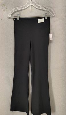 GapFit Studio Sky High Flare Pants Womens Small Black Yoga Athletic Gym Stretch